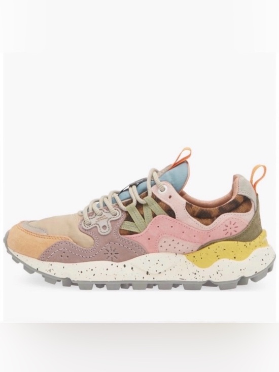 Flower Mountain Shoes - NWT Flower Mountain Yamano 3 Sneaker in Leopard- Light Mustard - Grey - Cipria